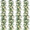 4 Pack 24Ft Artificial Eucalyptus Flower Garland with Champagne Roses, Fake Rose Flower Greenery Garland Floral Vines for Wedding Home Party Table Runner Decor (4PCS, Champagne)